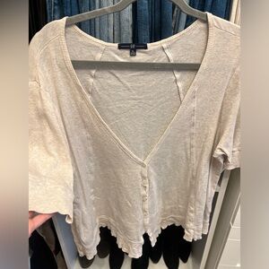 Gap Cream Button Cardigan Size XL